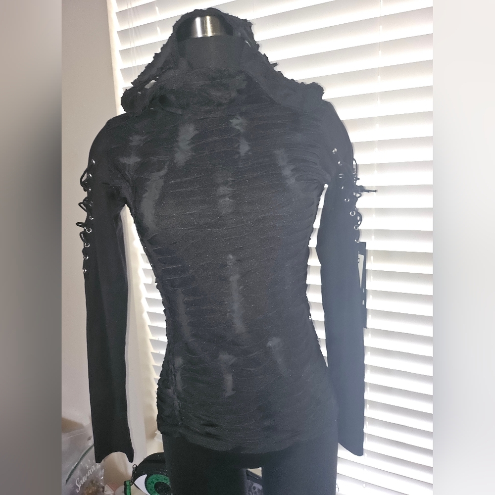 Punk Rave Long Sleeve Top Sz M/L